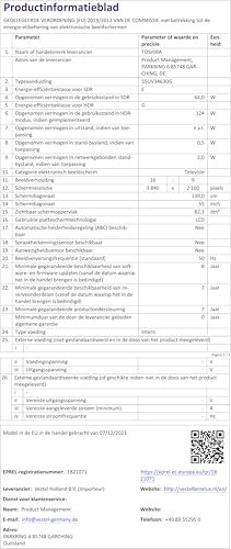 Toshiba 50UV3463DG 55 4K Ultra HD Smart TV 300 cdm² - vue 9