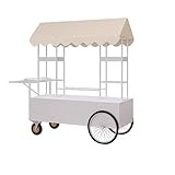 mon kiosque a bonbon jouet club Grande capacité de charge – Ce chariot de vente ambulante est fabriqué en métal avec une structure renforcée, offrant une excellente stabilité. Idéal pour un usage professionnel, ce chariot à roulettes pour la vente de produits alimentaires supporte facilement les charges lourdes sans se déformer.