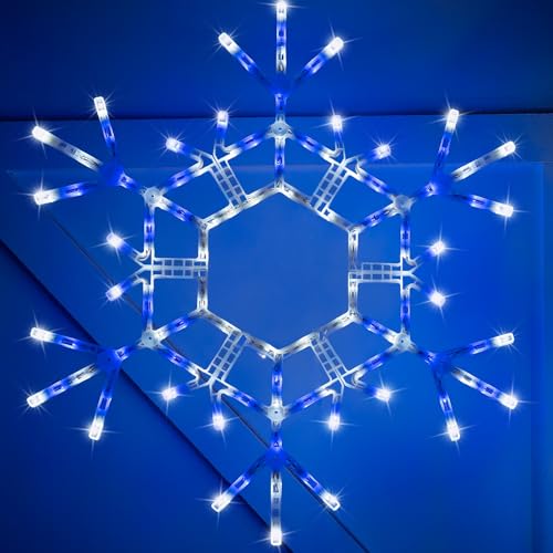 Kringle Traditions 36 inch Blue and White Snowflake