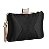 BAIGIO Dames clutch avondtas elegante handtas kettinktas met kwastjes hanger voor bruiloft