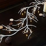【Biegsamer zweige】 Biegsam, aber robust, um den Weihnachtsbaum wickeln, entlang eines Kaminsimses oder eines Treppengeländers. Setzen Sie überall ein, wie Sie möchten