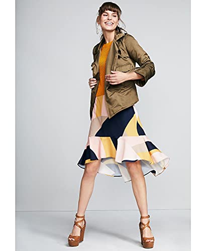 Bar III Colorblocked Trumpet Skirt Lava Lamp Size 63