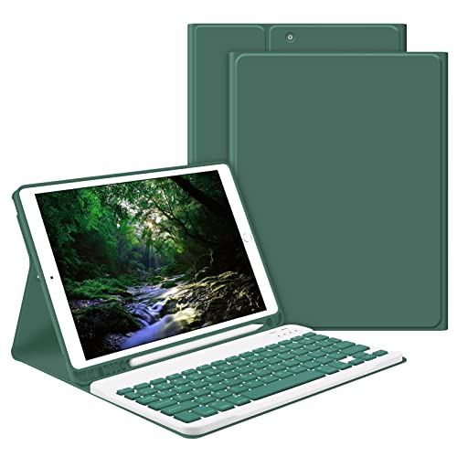 Étui clavier pour iPad 10,2" 9ème génération 2021-GOKOCO iPad 8ème génération 2020 sans fil magnétique détachable Cover