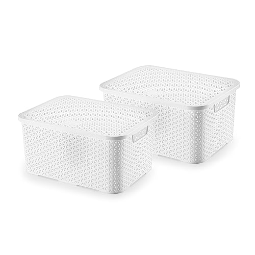 Caixa Organizadora com Tampa 22 cm x 18 cm x 32 cm - Arthi