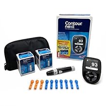 Ascensia CONTOUR NEXT Blood Glucose Monitoring System All-in-One Kit for Diabetes with Glucose Monitor and 20 Test Strips For Blood Sugar & Glucose Testing