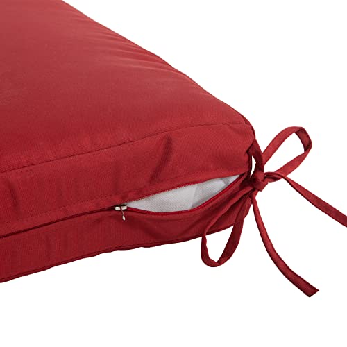 Image of QILLOWAY Outdoor Chair Cushion Set with Strings,Replacement Outdoor Cushions for Patio Furniture.(Red)
