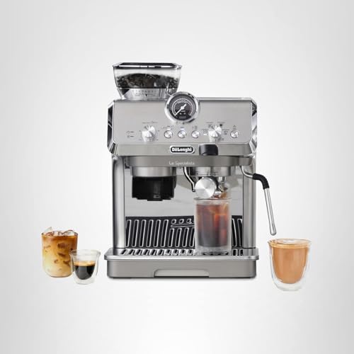 De'Longhi La Specialista Arte Evo Espresso Machine - Compact Cold Brew Coffee Maker with Grinder, Milk Steam Wand/Frother & Tamping Tools - Home Barista Kit for Lattes, Cappuccinos, Iced Coffee - Image 10
