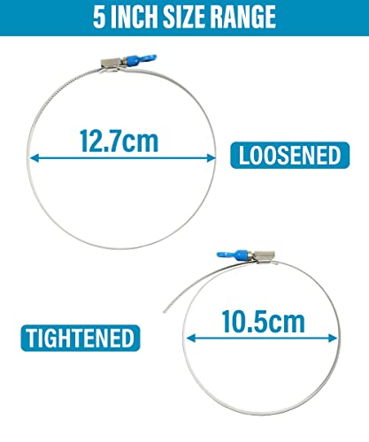 Ideal Tridon 670040072051#72 Stainless Steel Worm Drive Clamp with 305 Stainless Steel Screw, 3