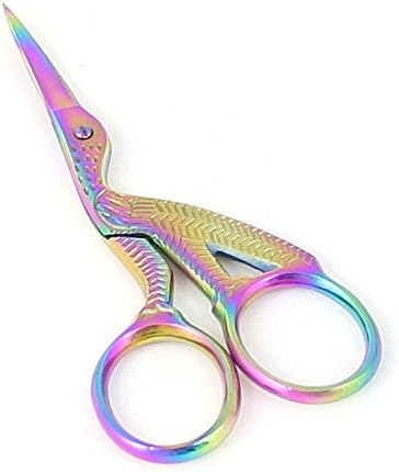 3.5" Titanium Stork Bird Embroidery Scissors Sewing Bird Shaped Dressmaker Shears Scissors for Craft Art Work, Embroidery Needle by ThreadNanny