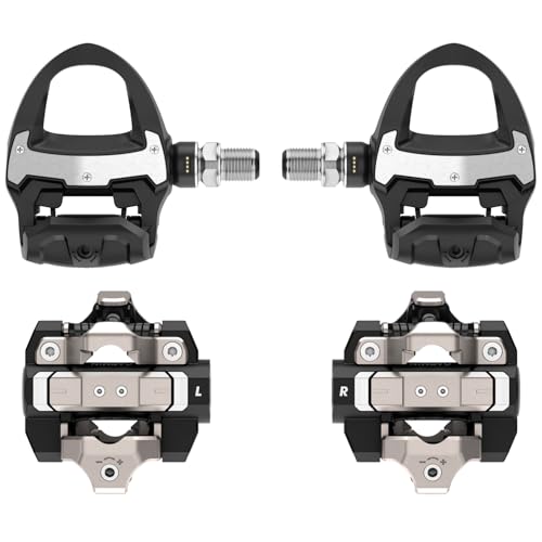 Garmin Rally RS/XC210 Dual-Sensing Power Meter Pedal Set - Road & Off-Road Riding, Shimano SPD-SL/SPD Cleat Compatible, Rechargeable 90h, Cycling Dynamics Metrics w/ Wearable4U PowerBank Bundle