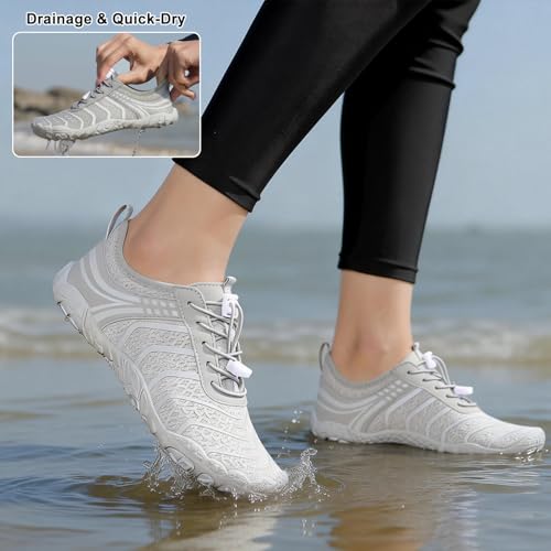 Image of Hike Barefoot Shoes Womens Men,Unisex Barefoot Water Shoes Breathable, Anti-Slip Hiking Footwear for Athletic Wide Toe Shoe Footwear for Hiking, Walking, Running, Yoga, and Water Sports