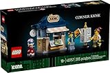 LEGO Icons Corner Kiosk Building Set 40757, Newsstand with Minifigure, 205 Pieces, for Adults 18+