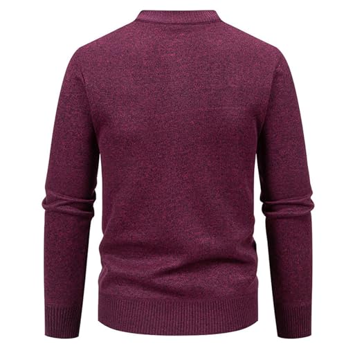 Men's Casual Open Front Cardigan Sweaters Long Sleeve Button Down Lightweight Soft Knitted Plaid Sweater with Pockets3