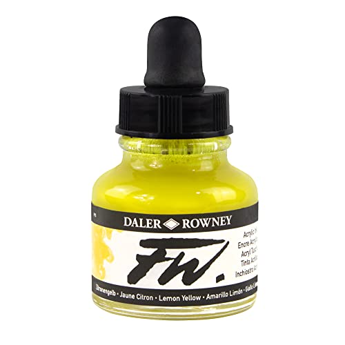 Daler Rowney FW Ink 29.5ml Lemon Yellow
