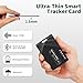 SmartCard Wallet Tracker Card Compatible with Apple Find My App(iOS Only), Rechargeable Item Finder Card for Wallet Luggage Key Passport Tracker with Chain Hole