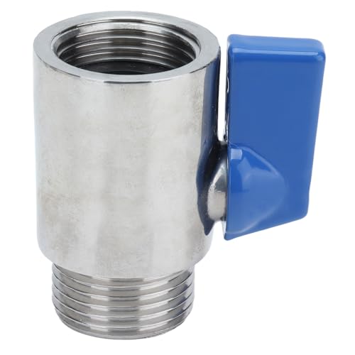Válvula de bola mini de acero inoxidable con rosca de 5/8 NPT hembra a macho 8