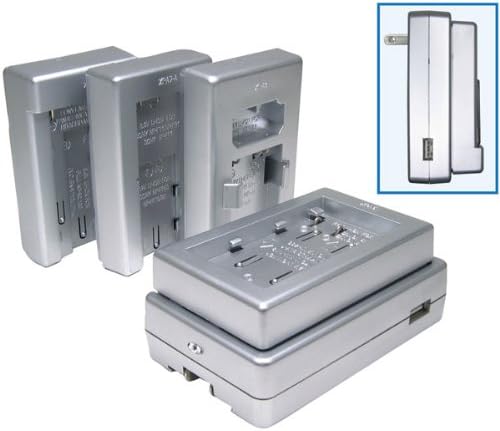 Lenmar Lenmar SOLOXP-C Universal Li-Ion Travel Charger with USB Power Port for Canon BP and NP Models