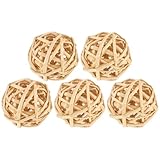 Décorations en rotin : ajoutez une ficelle de jute (non incluse) et suspendez-les à votre sapin de noël pour un aspect naturel. boules de rotin décoratives