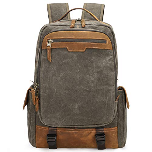 SYF DJN Mochila de Lona Impermeable al Aire Libre Fotografía Resistente al Desgaste