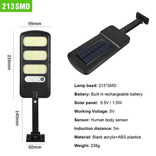Mobestech 213-Leds Suporte Luz de Rua Solar Luz de Inundação Solar à Prova D 'Ãgua Com Sensor de Mo