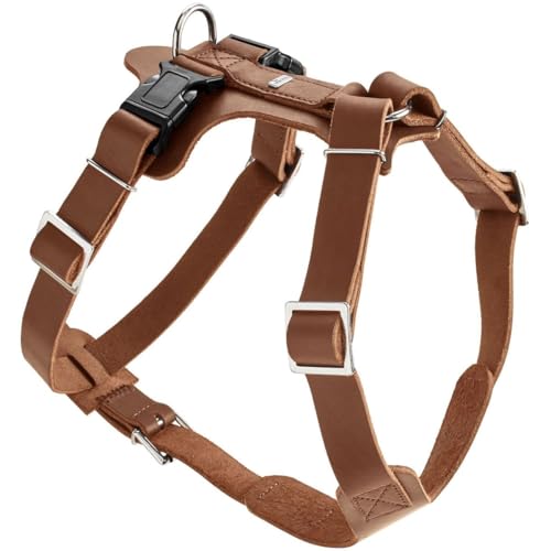 HUNTER AALBORG Hundegeschirr, Leder, S-M/1, cognac