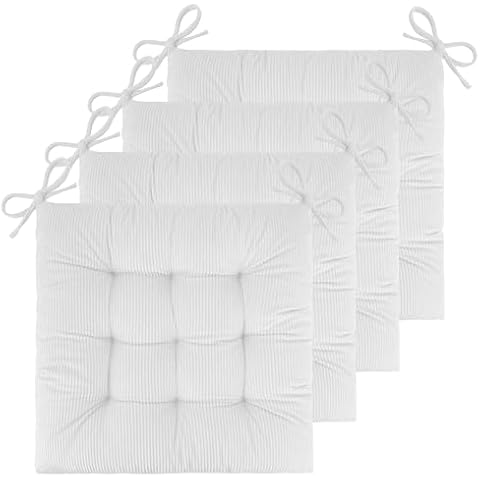 FlyGulls Set of 4 Corduroy Chair Cushions Cover