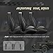 VroomAuto 1 Pair of Universal OBS Style Seats Racing Seats with Dual Sliders,Adjustable Bucket Seats, Reclinable Sport Seats for Cars, PVC Leather Seats