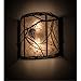 Meyda Tiffany 98413 Tiffany/Mica Two Light Wall Sconce from Whispering Pines Collection in Timeless Bronze Finish