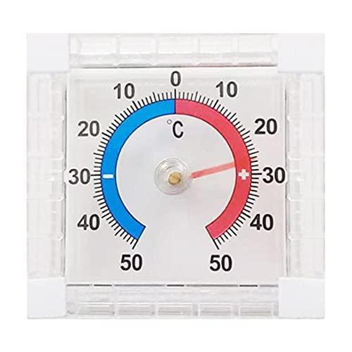 2 in 1 Thermometer, Automatic Calibration Temperature Monitor, Indoor Hygrometer with Hook, Monitor for Indoor and Outdoor Decoration Or Measuring Tools