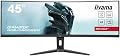 ECRAN IIYAMA 44,5" G-Master Red Eagle, incurvé 5K, 5120x1440 @165Hz, 0.8ms, 450cd/m², 3000:1, Haut-parleurs, DP/HDMI/USB-C, USB HUB, VESA, KVM, Docking USB-C, réglable en Hauteur, i-Style Colour