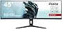 ECRAN IIYAMA 44,5" G-Master Red Eagle, incurvé 5K, 5120x1440 @165Hz, 0.8ms, 450cd/m², 3000:1, Haut-parleurs, DP/HDMI/USB-C, USB HUB, VESA, KVM, Docking USB-C, réglable en Hauteur, i-Style Colour