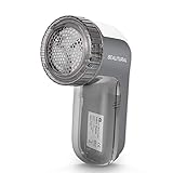 BEAUTURAL Fusselrasierer，Elektrisch Fusselentferner Batteriebetrieben mit 4 Höheneinstellungen，Geschwindigkeit Dimmbarer Wollrasiserer, Fusselfräse für Verschiedene Stoffe