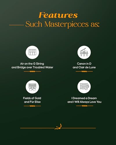 100 of the Most Beautiful Piano Solos Ever | Piano Sheet Music Book | Intermediate Piano Songbook with Classical and Pop Standards | Essential Solo Repertoire for Adult Students and Gift for Pianists - Image 3