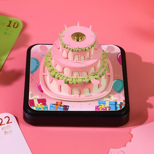 Calendrier de Bureau 3D 2026 Bloc-Notes Mémo Décoration Maison - 3