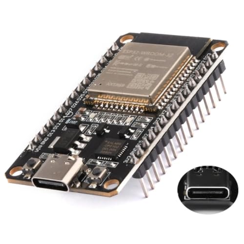 Ayzek ESP32 WiFi Bluetooth Geliştirme Kartı CP2102 Type-C 30 Pin, ESP32-Wroom-32 Modül, Çift Çekirdekli İşlemci, USB Type-C Bağlantı, CP2102 Sürücü Çipi, 30 Pin Başlık