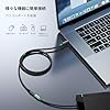 UGREEN USB-C 延長ケーブル 延長コード PD対応 100W/5A 急速充電 USB3.2 Gen2(10Gbps) 高速データ転送 【4K@60Hz対応】タイプc Thunderbolt3対応 双方向転送 Type C 高耐久ナイロン編み TPE素材 iphone17/Galaxy S24/Mac Book/iPad/Switch Surface等USB Cデバイス対応 1M 黒 #3