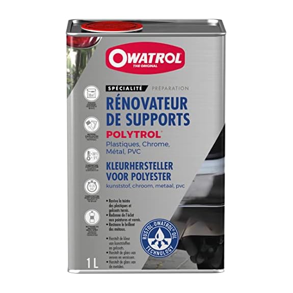 OWATROL – POLYTROL – Rénovateur Plastiques et Multi-Surfaces Matériaux et Rénovateur Voiture Maison Sol Mobilier de Jardin Moto Pierres Marbre Métaux – Rénovateur Extérieur – 0,5 L