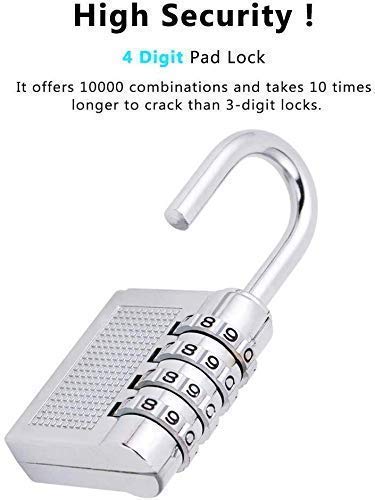 Image of Hetkrishi 4-Digit Safe PIN Hand Bag Shaped Combination Padlock Lock (Color May Vary)