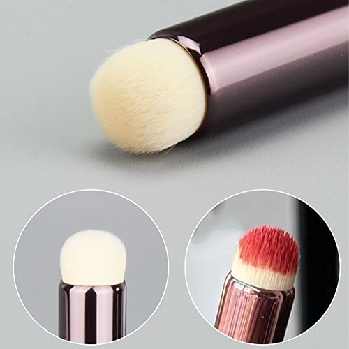 4 Pack Lip Scrubber Brush Eyeshadow Covers Makeup Brushes Set With Beauty Blender #TOP4