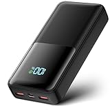 Fasouy Power Bank Cargador portátil de Gran Capacidad de 36000 mAh, Carga rápida PD 20 W USB C, batería Externa de Carga rápida con Pantalla LED Inteligente Compatible con iPhone, Tableta, portátil,