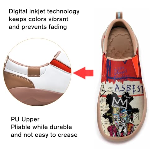 Kid's Light Slip-on Loafer Boy Girl Walking Shoes Halloween Theme Painted Art Sneakers3