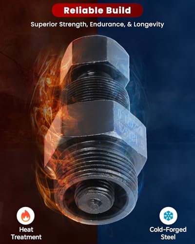 ATPEAM 10tlg Polradabzieher Set, Polrad Abzieher für Auto und Motorrad, Universelles Abzieher Werkzeug für Flywheel, kompatibel mit Kawasaki, Honda, Suzuki