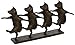 Design Toscano Dancing Pig Chorus Line Cast Iron Statue, Bronze