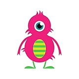 Cute Cyclops Monster Magenta...