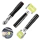 Andrückrolle, 3 Stück Andruckrolle 3mm/30mm/50mm Gummirollen, Professionell Spurlosen Rollen, Igelwalze für Tapeten, Silikon Andrückwalze Handdruck Roller für Kantenumleimer und Klebebänder