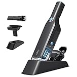 Aspirateur portatif sans Fil Puissant à 2 Vitesses pour Poils d'animaux, Mini aspirateur Portable pour Voiture et Maison, Longue autonomie, Filtre HEPA Lavable, Nombreux Accessoires
