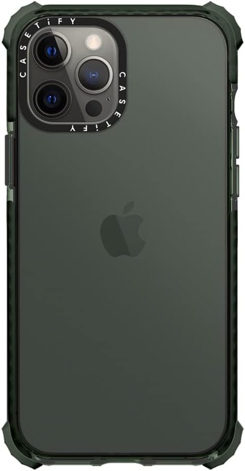 CASETiFY Ultra Impact Case for iPhone 12 Pro Max-Midnight Green Clear