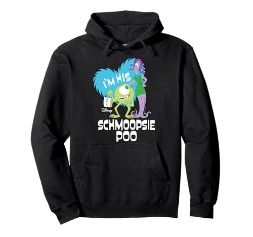 Hoodie Disney Monstres Cie Schmoopsie Poo pour couple pull en coton noir