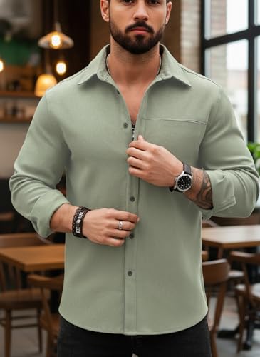 Image of Lymio Men Shirt || Solid Shirt for Man || Full Sleeve || Casual Style (Packs Also Available) (Utility)