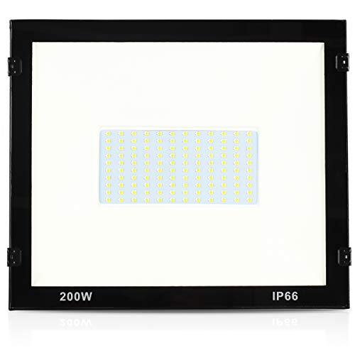Refletor de Led 200w Holofote 6500k Luz Branco Frio Externo a Prova D'água Bivolt 100-240v Decoraçã
